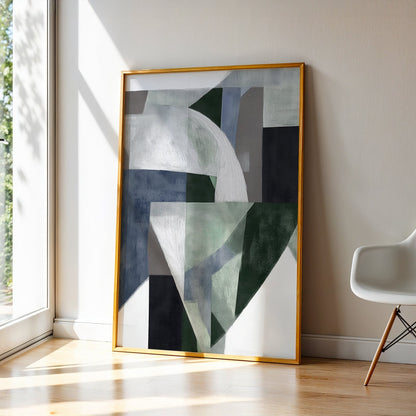 Abstract Art in a Lifestyle Setting Fractured Earth by NYC Abstract