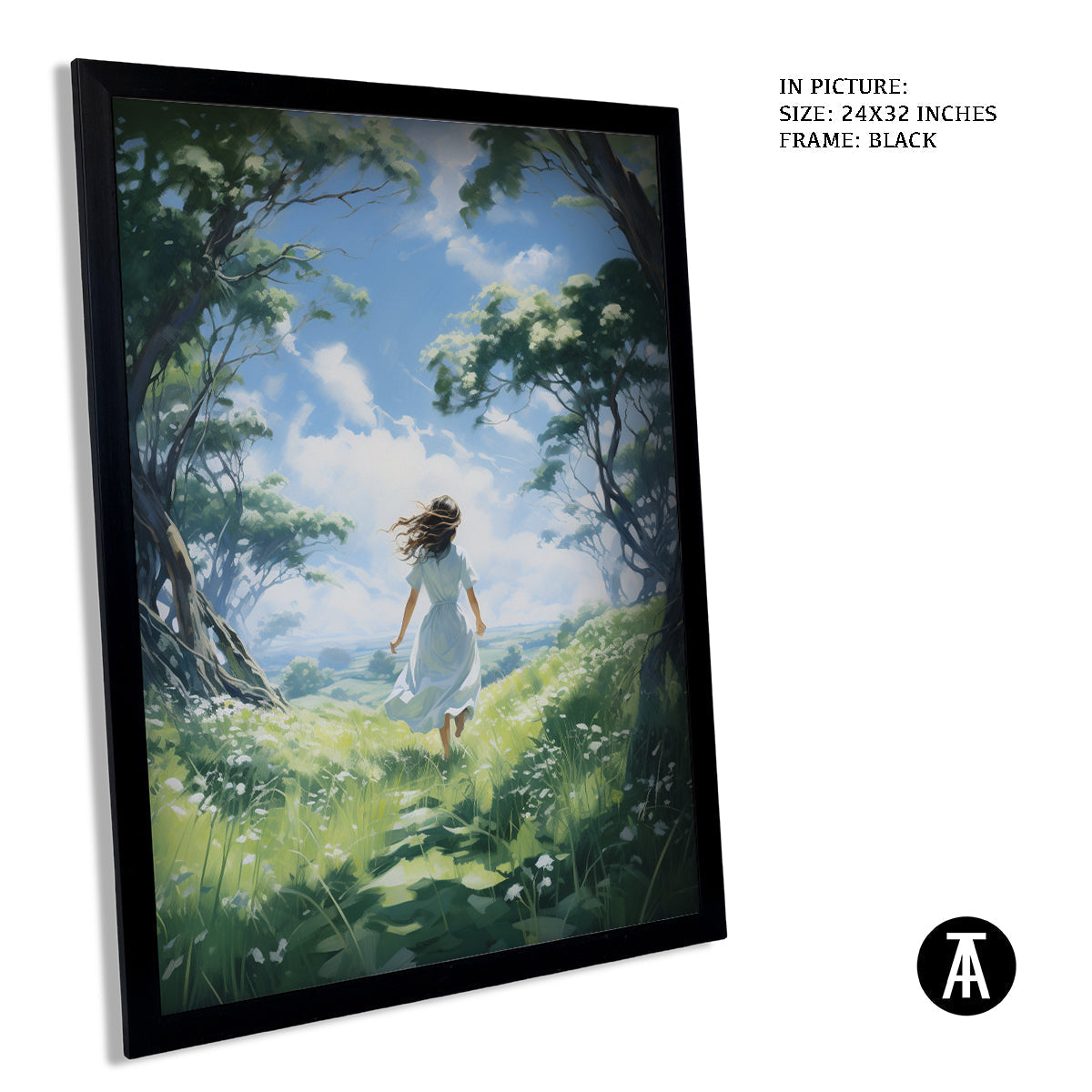 Artwork in Metal Earling Silver Frame