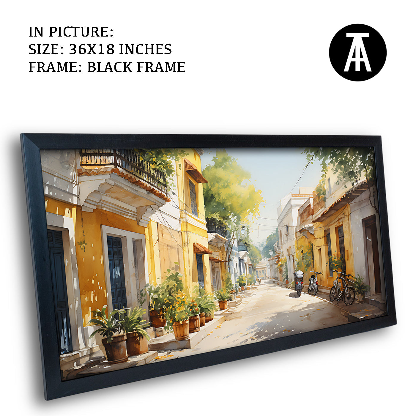 Artwork in Metal Earling Silver Frame