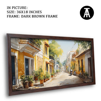 Artwork in Metal Champagne Gold Frame