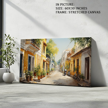 Artwork in Natural Wood Frame