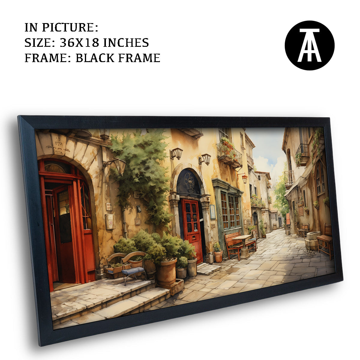 Artwork in Metal Earling Silver Frame