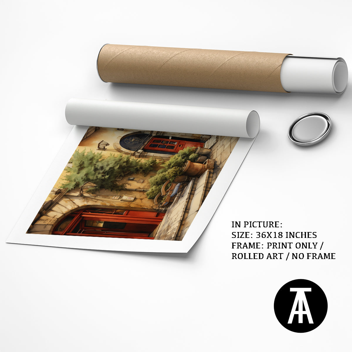 Artwork as Print Only or Rolled Art