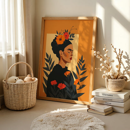 Boho Art Painting in a Lifestyle Setting