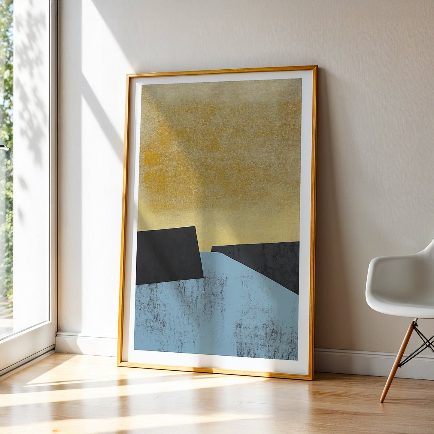 Abstract Art in a Lifestyle Setting Frozen Earth by NYC Abstract