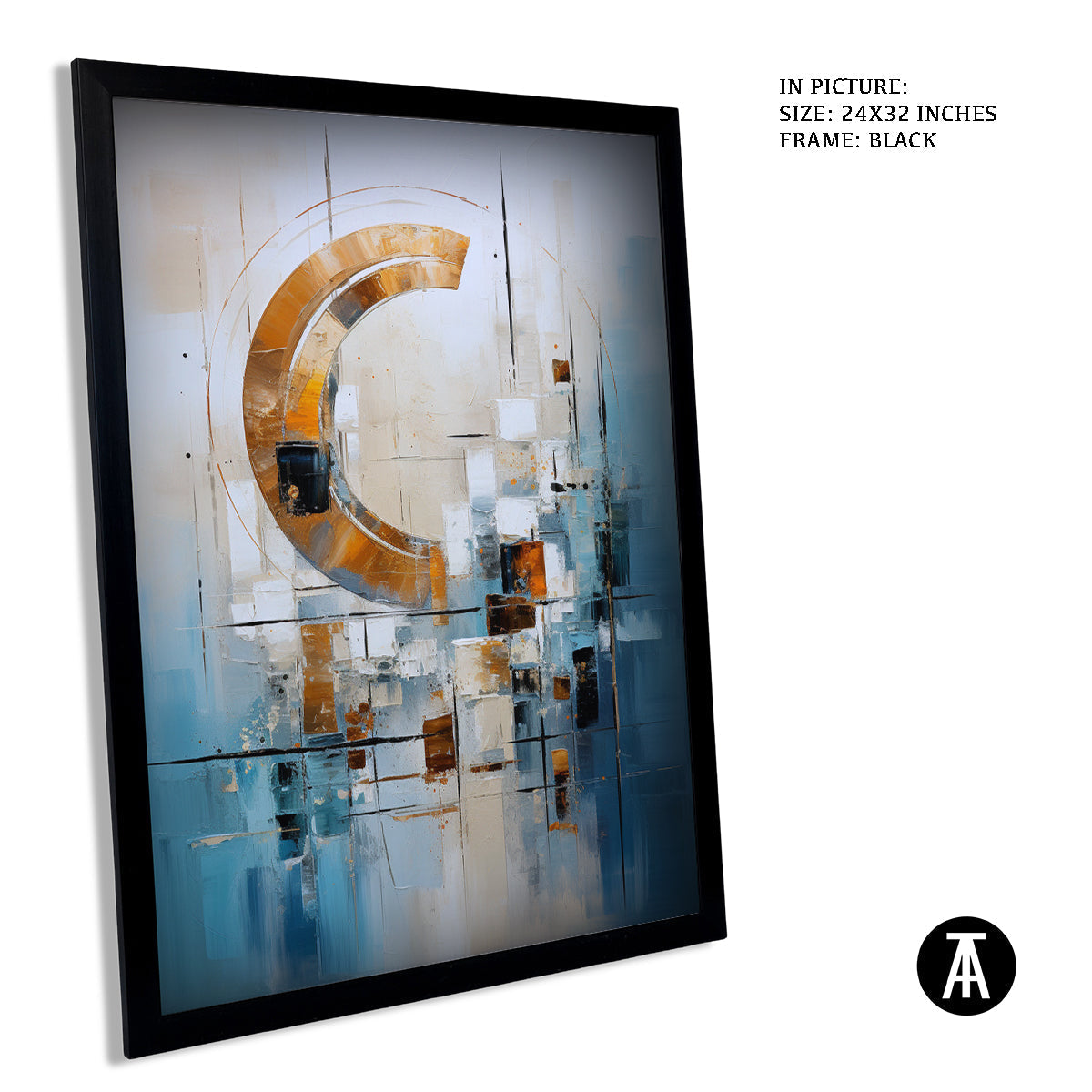 Sample Artwork in Black Frame