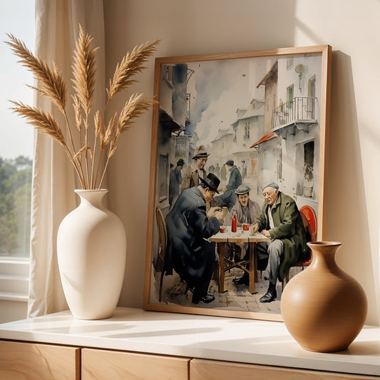 Istanbul Painting in a Lifestyle Setting