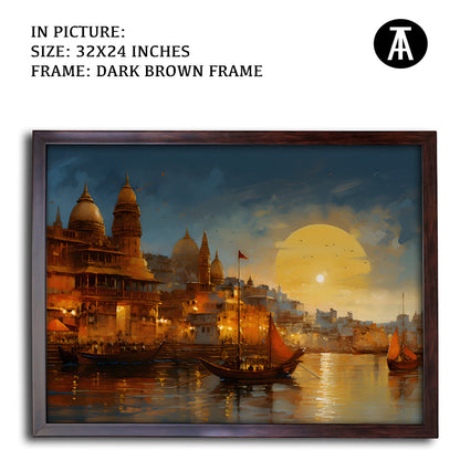 Artwork in Metal Champagne Gold Frame