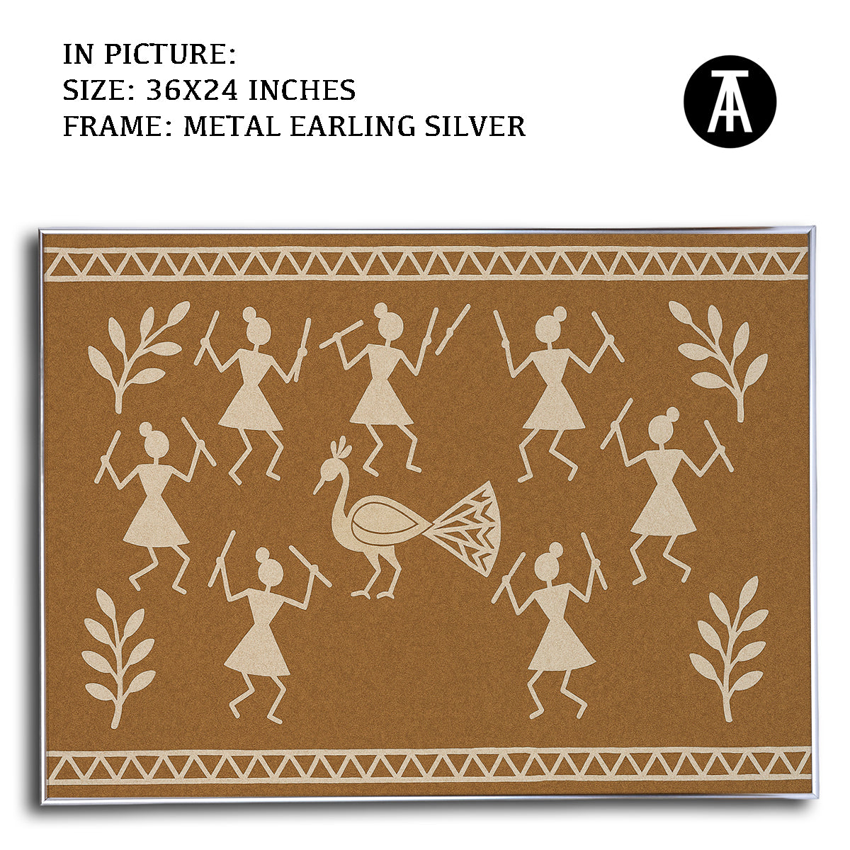 Artwork in Metal Earling Silver Frame