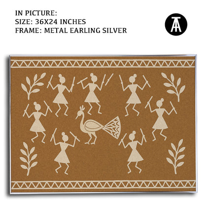 Artwork in Metal Earling Silver Frame