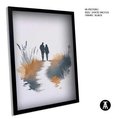 Artwork in Metal Earling Silver Frame