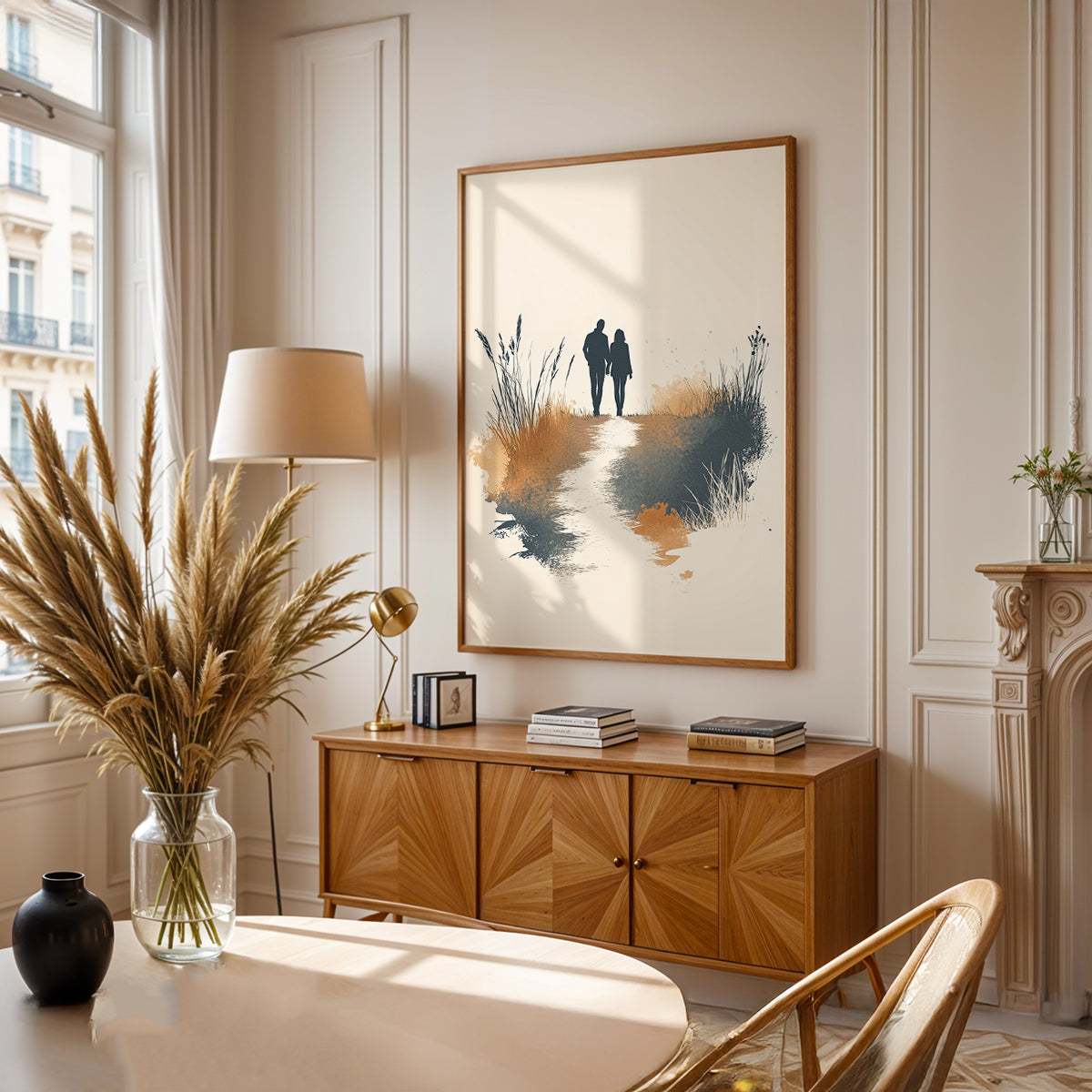 Minimalist Painting in a Lifestyle Setting