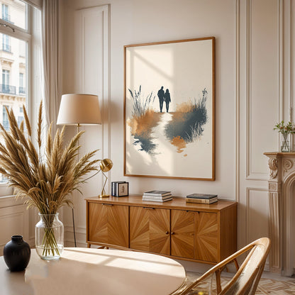 Minimalist Painting in a Lifestyle Setting
