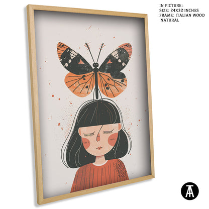 Sample Artwork in Italian Wood Framing Natural