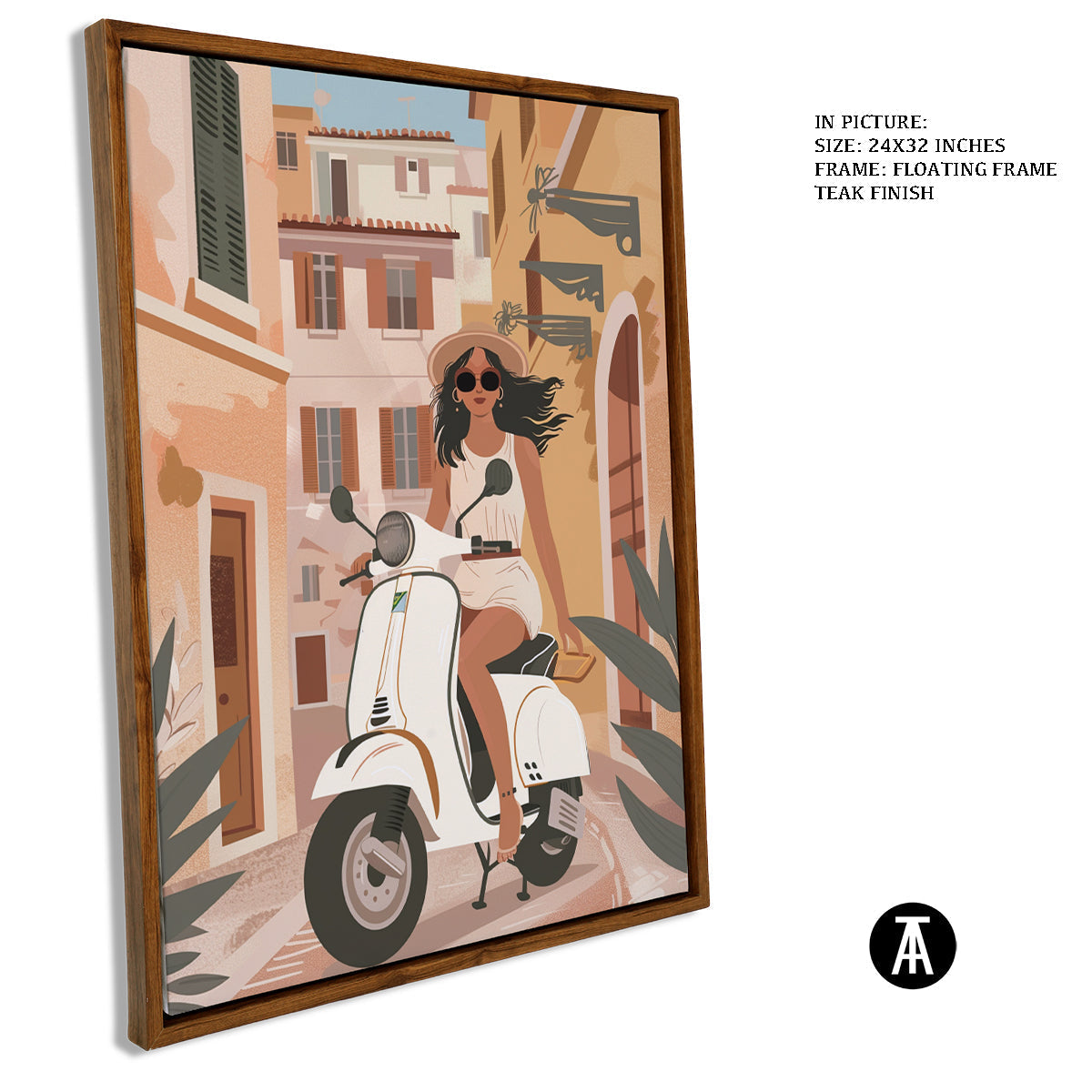 Sample Artwork in Floating Frame