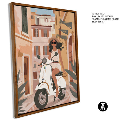 Sample Artwork in Floating Frame
