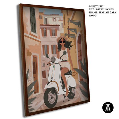 Sample Artwork in Italian Wood Framing Dark