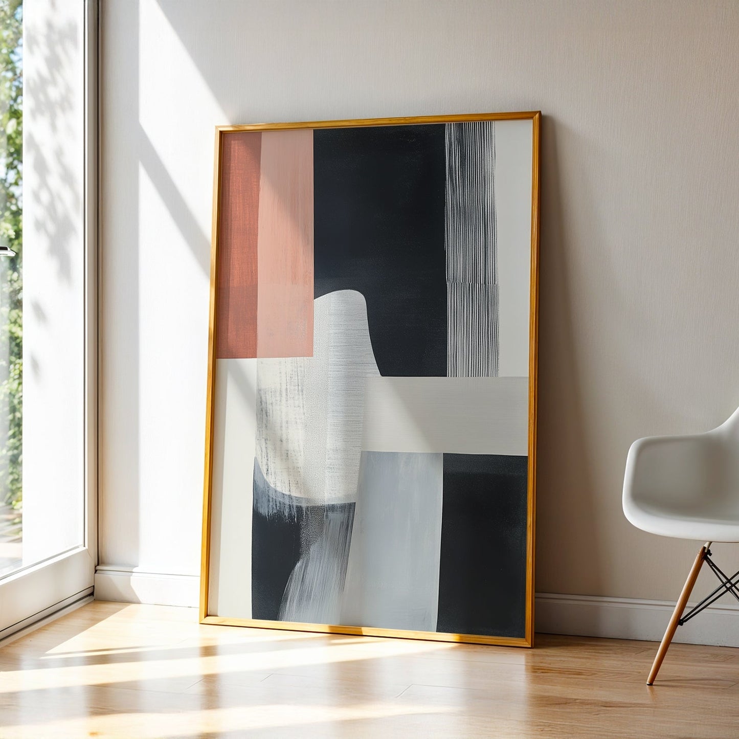 Abstract Art in a Lifestyle Setting Glass Dust by NYC Abstract