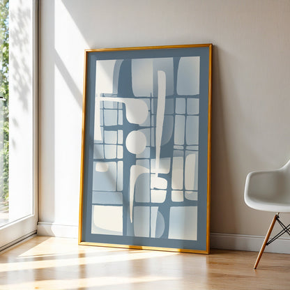 Abstract Painting in a Lifestyle Setting