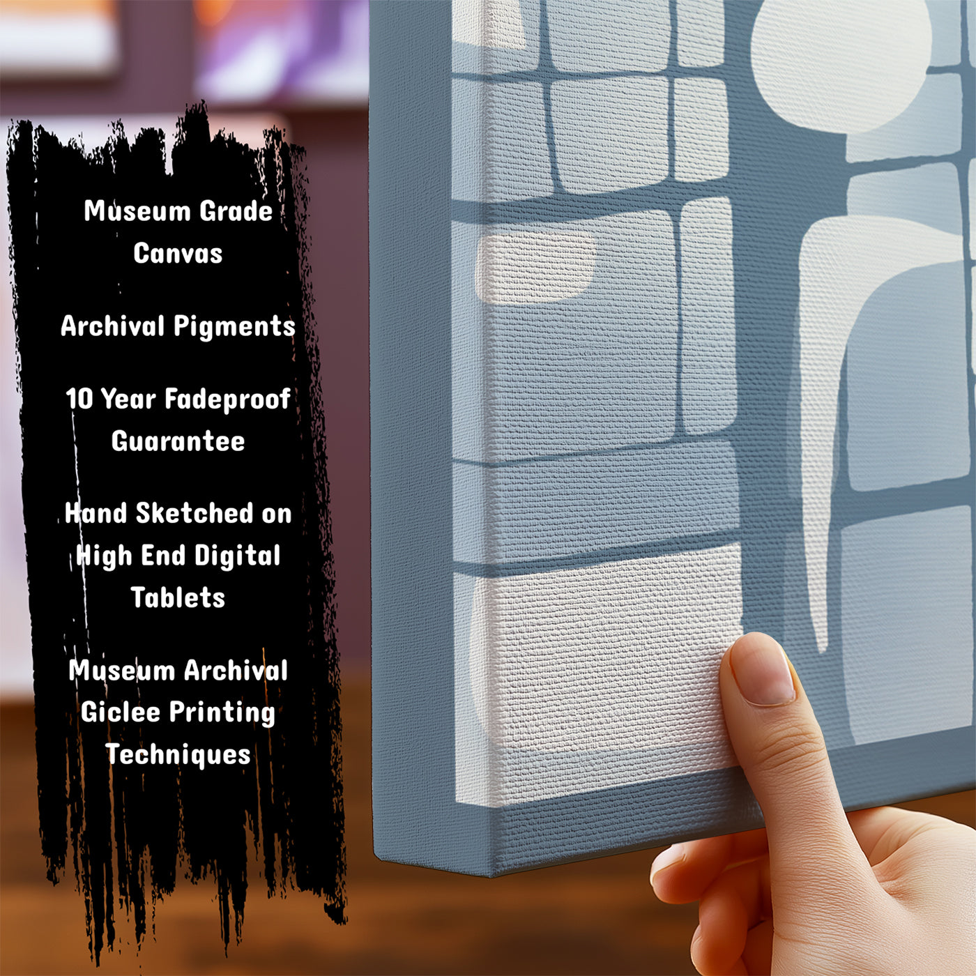 Information about Abstract Canvas Art Print