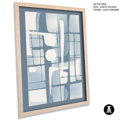 Artwork in Dark Brown Frame
