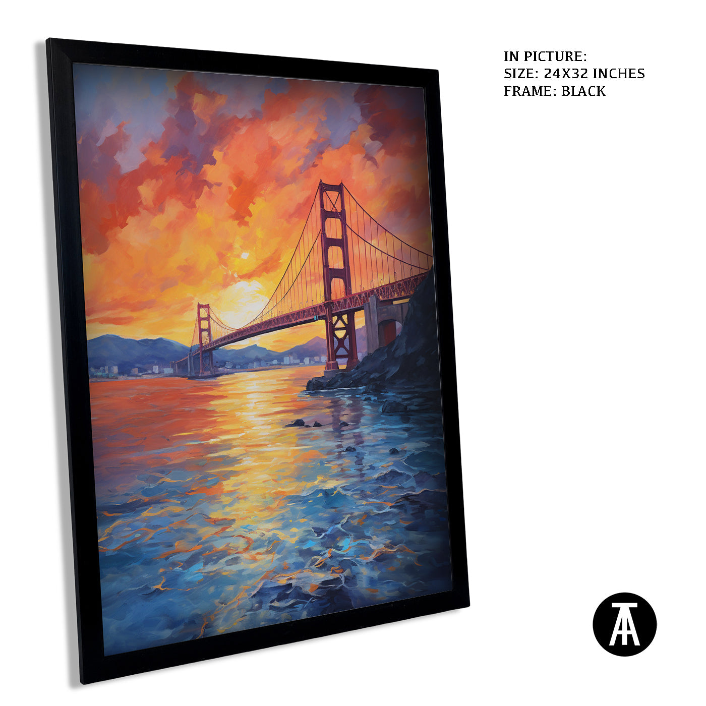 Artwork in Metal Earling Silver Frame