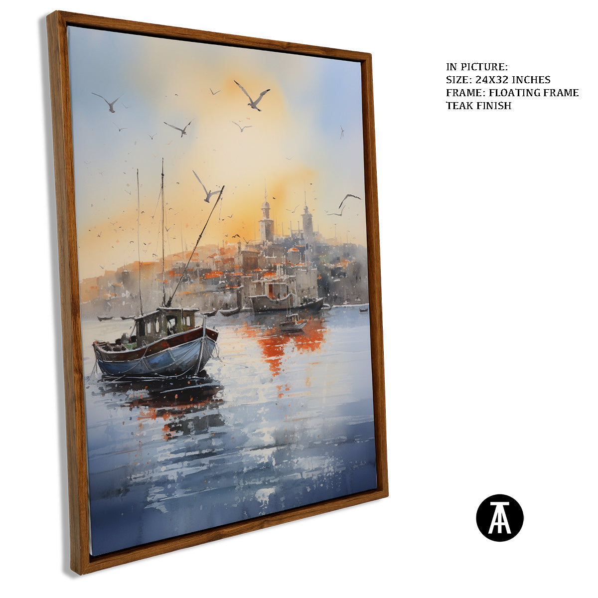 Sample Artwork in Floating Frame