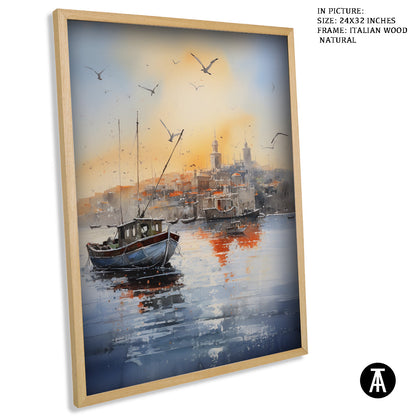 Sample Artwork in Italian Wood Framing Natural