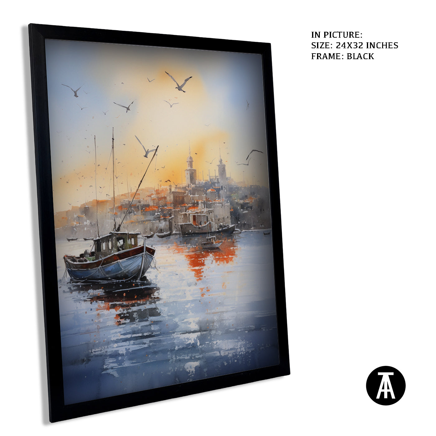 Artwork in Metal Earling Silver Frame