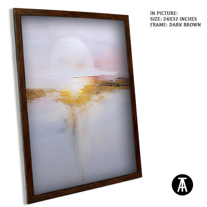 Artwork in Metal Champagne Gold Frame
