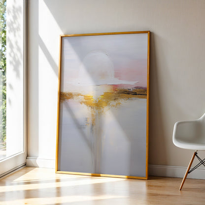 Abstract Painting in a Lifestyle Setting