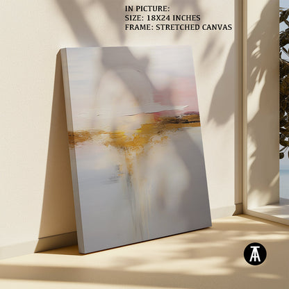 Artwork in Natural Wood Frame
