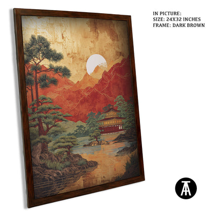 Artwork in Metal Champagne Gold Frame