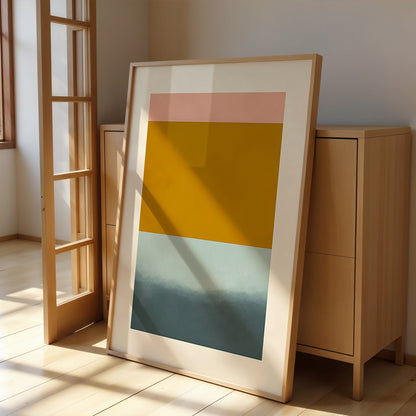 Abstract Painting for Home Golden Silence by NYC Abstract