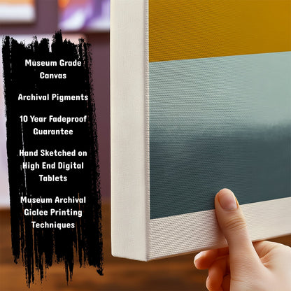 Important Features of our Abstract ArtworksGolden Silence by NYC Abstract