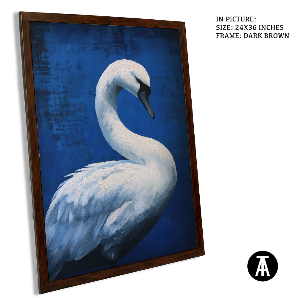Artwork in Dark Brown Frame