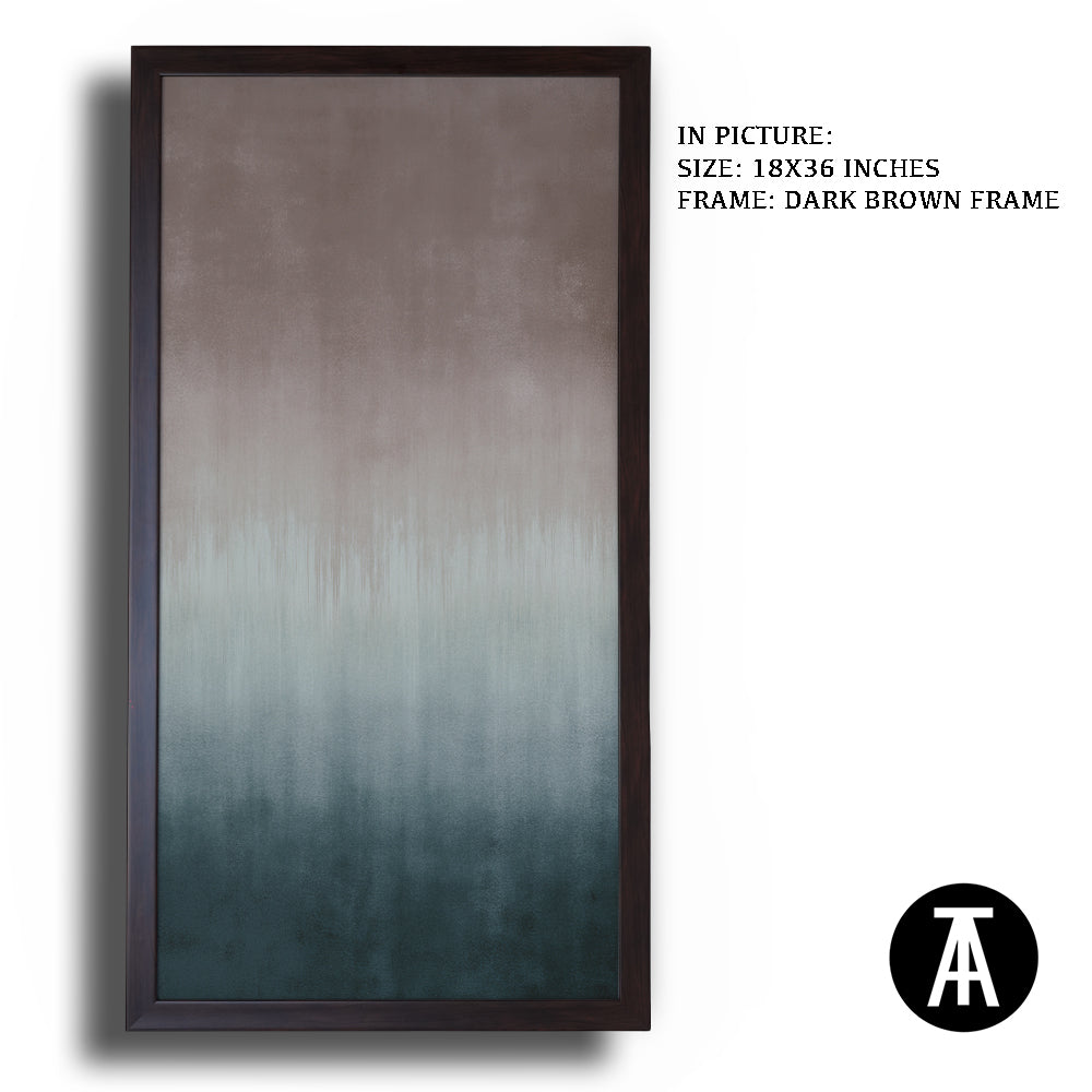 Artwork in Dark Brown Frame