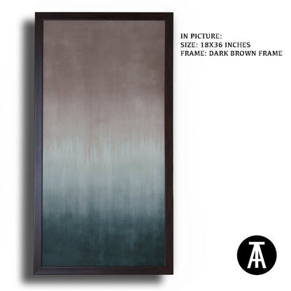 Artwork in Dark Brown Frame