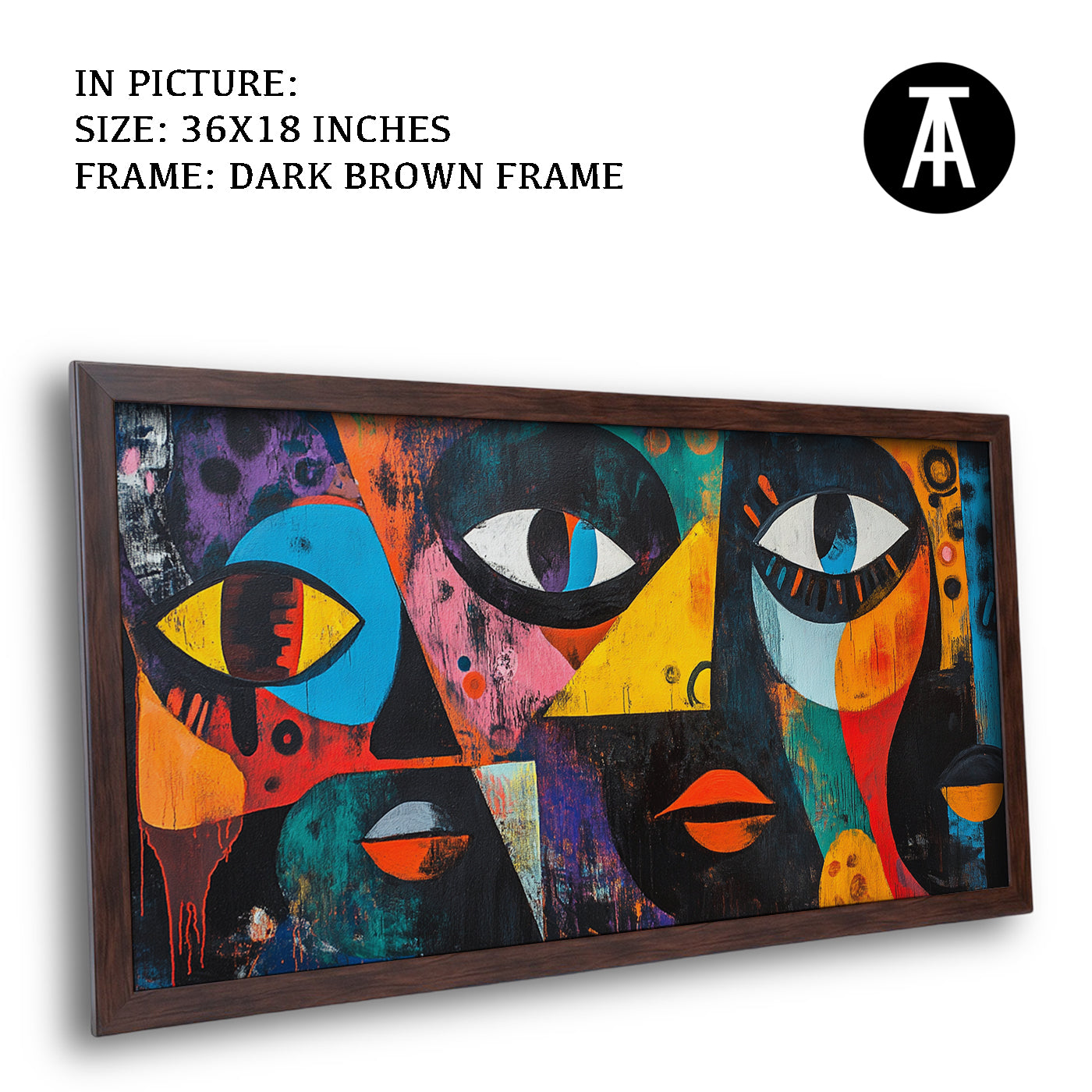 Artwork in Metal Champagne Gold Frame