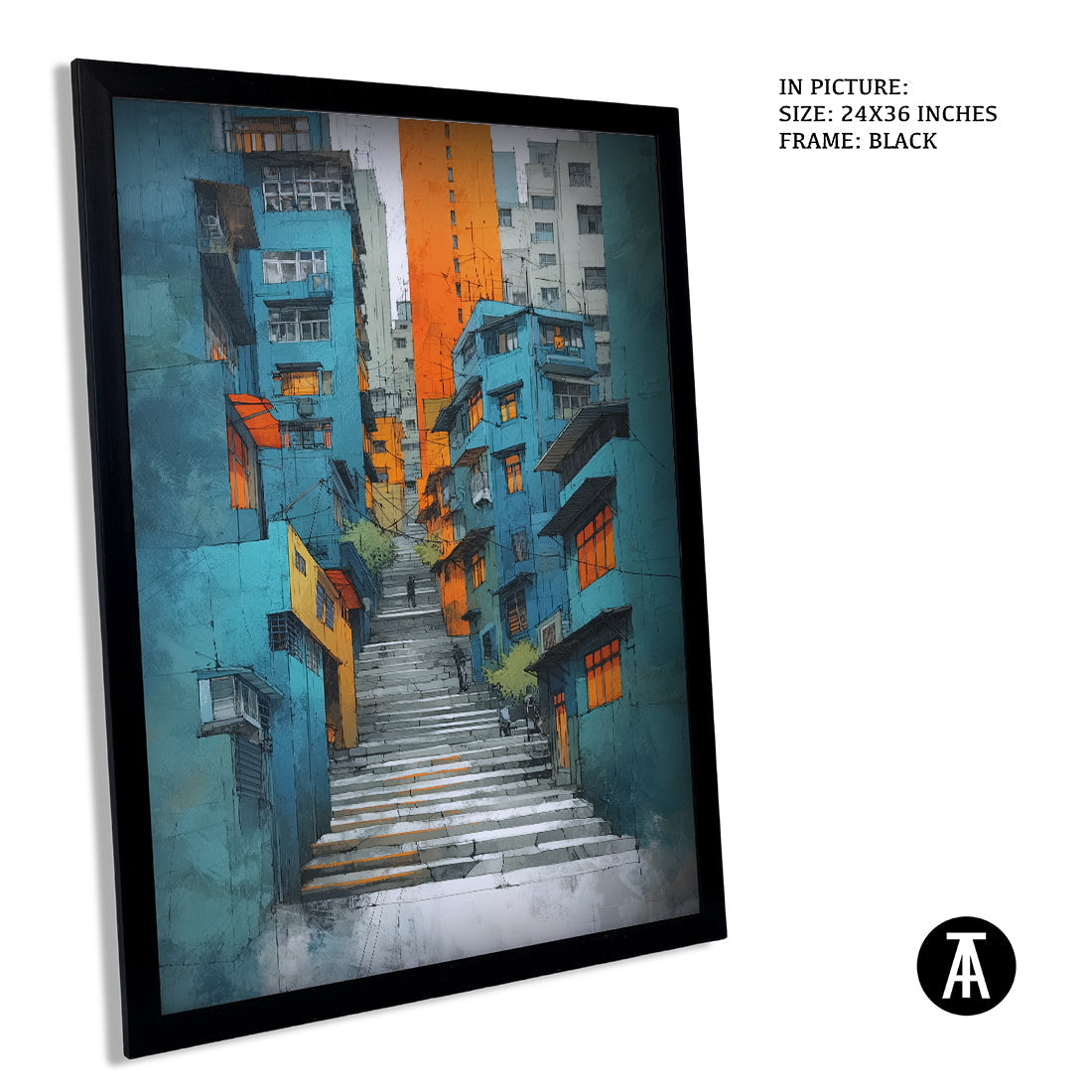 Artwork in Metal Earling Silver Frame