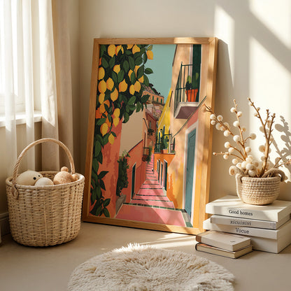 Boho Art Painting in a Lifestyle Setting