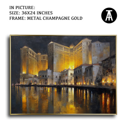 Artwork in Dark Brown Frame