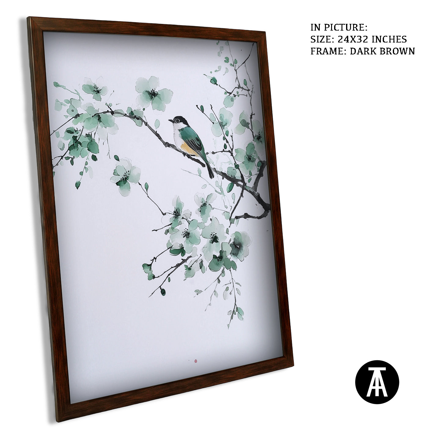 Artwork in Metal Champagne Gold Frame