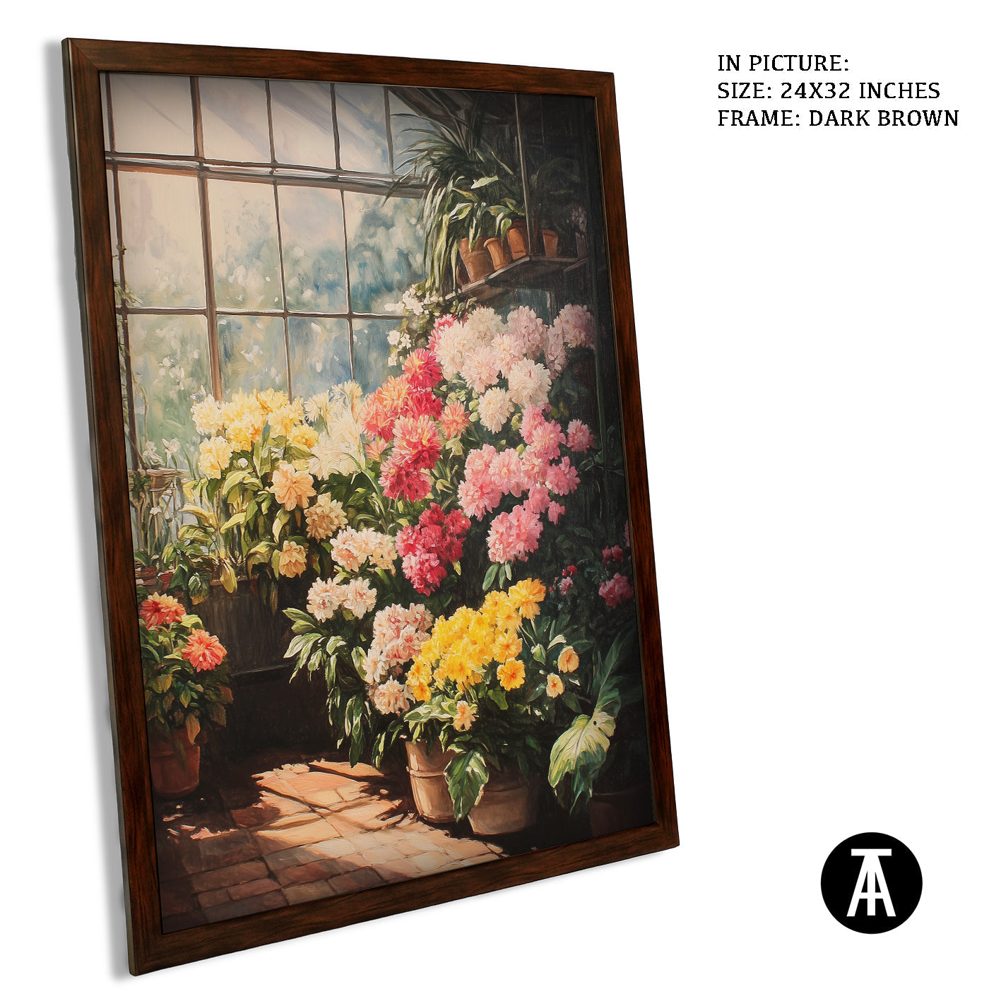 Artwork in Metal Champagne Gold Frame