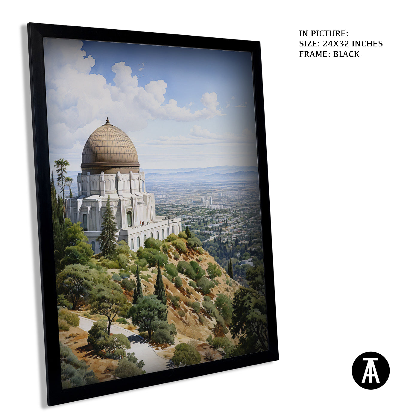 Artwork in Metal Earling Silver Frame