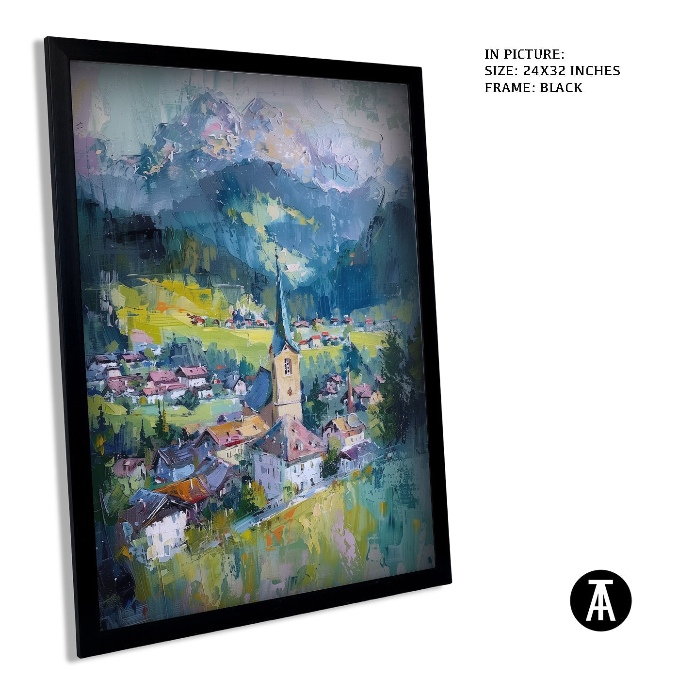 Artwork in Metal Earling Silver Frame