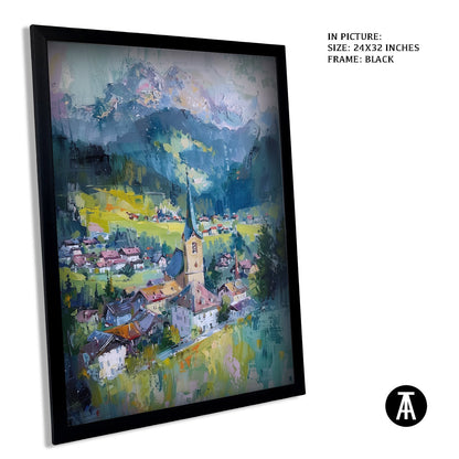 Artwork in Metal Earling Silver Frame