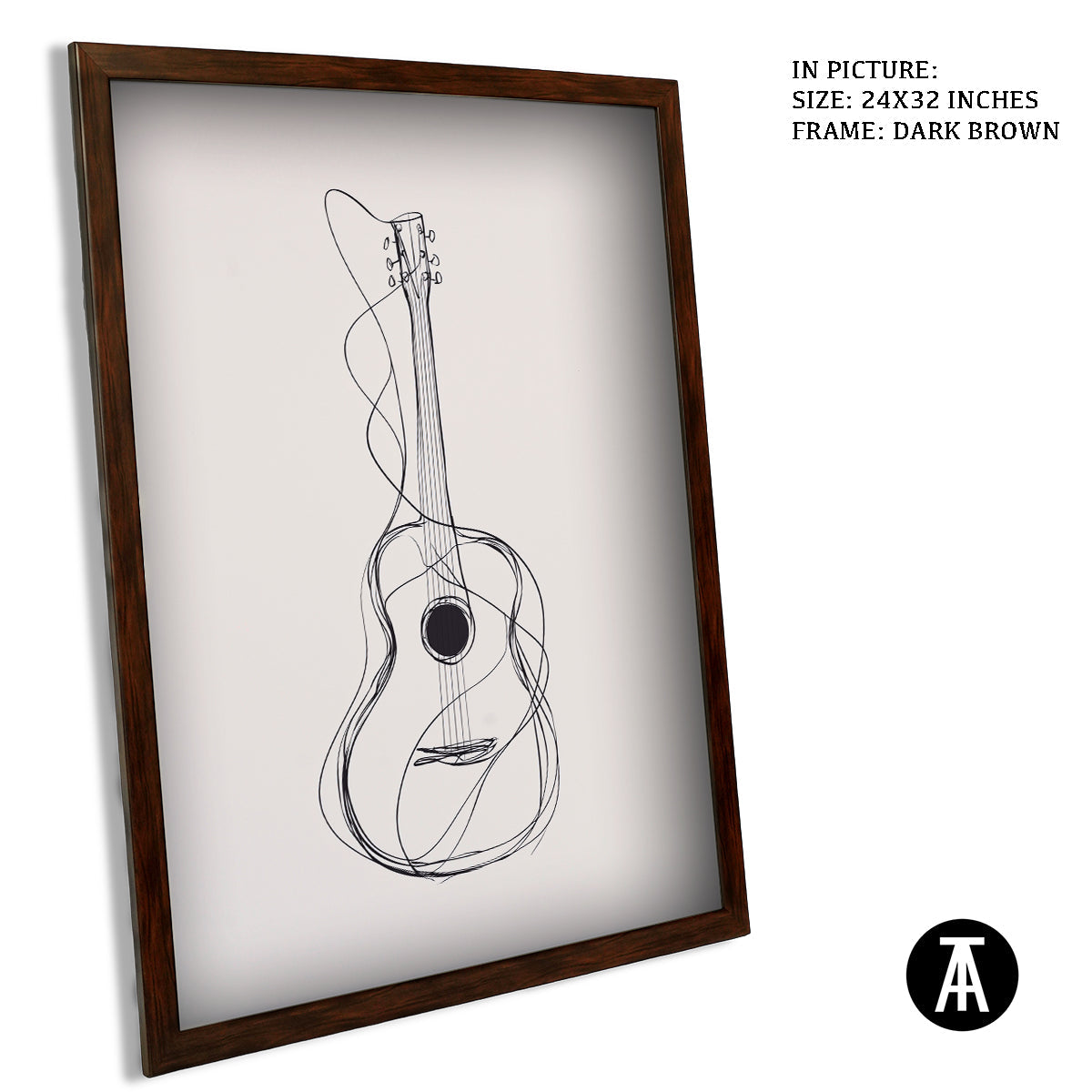 Artwork in Metal Champagne Gold Frame