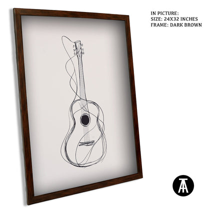 Artwork in Metal Champagne Gold Frame