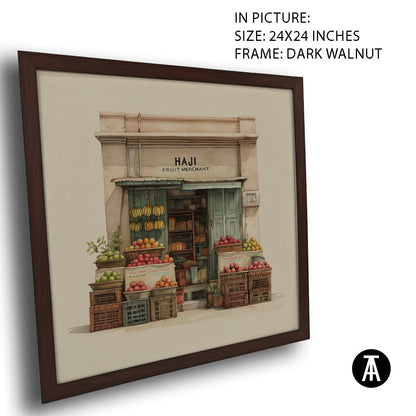Artwork in Dark Walnut Frame